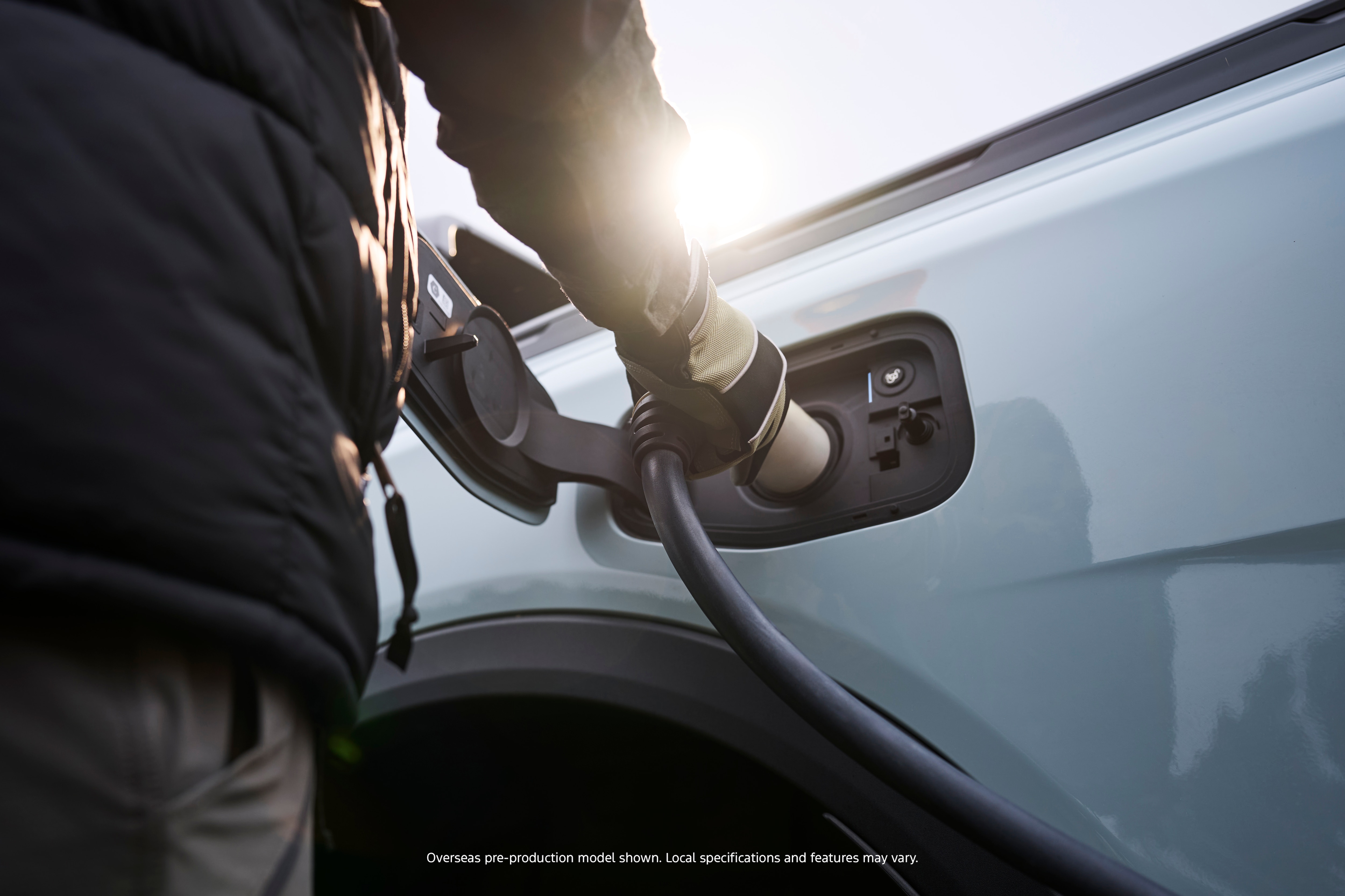 Ranger PHEV. Overseas pre-production model shown. Local specifications and features may vary.