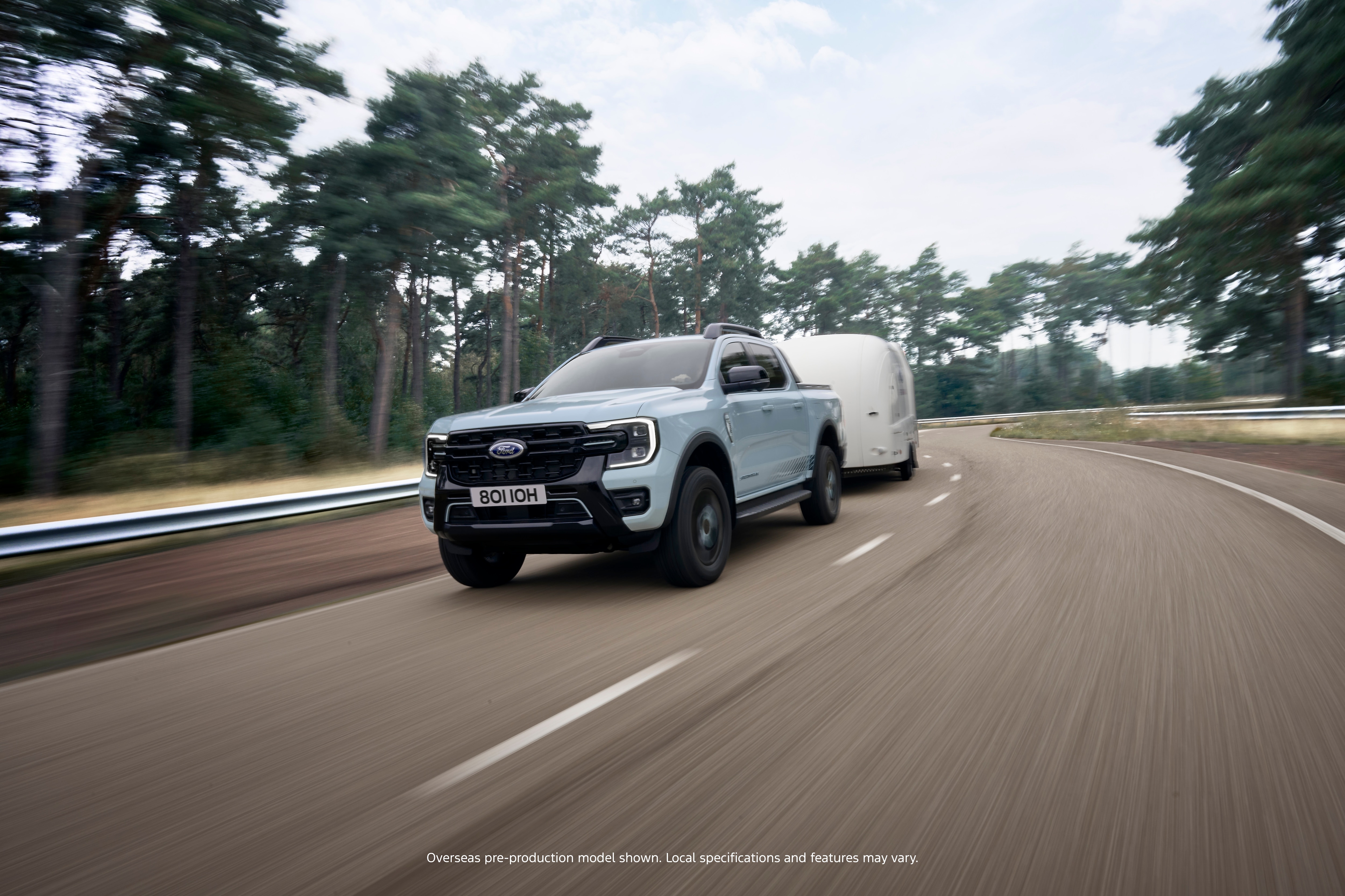 Ranger PHEV. Overseas pre-production model shown. Local specifications and features may vary.