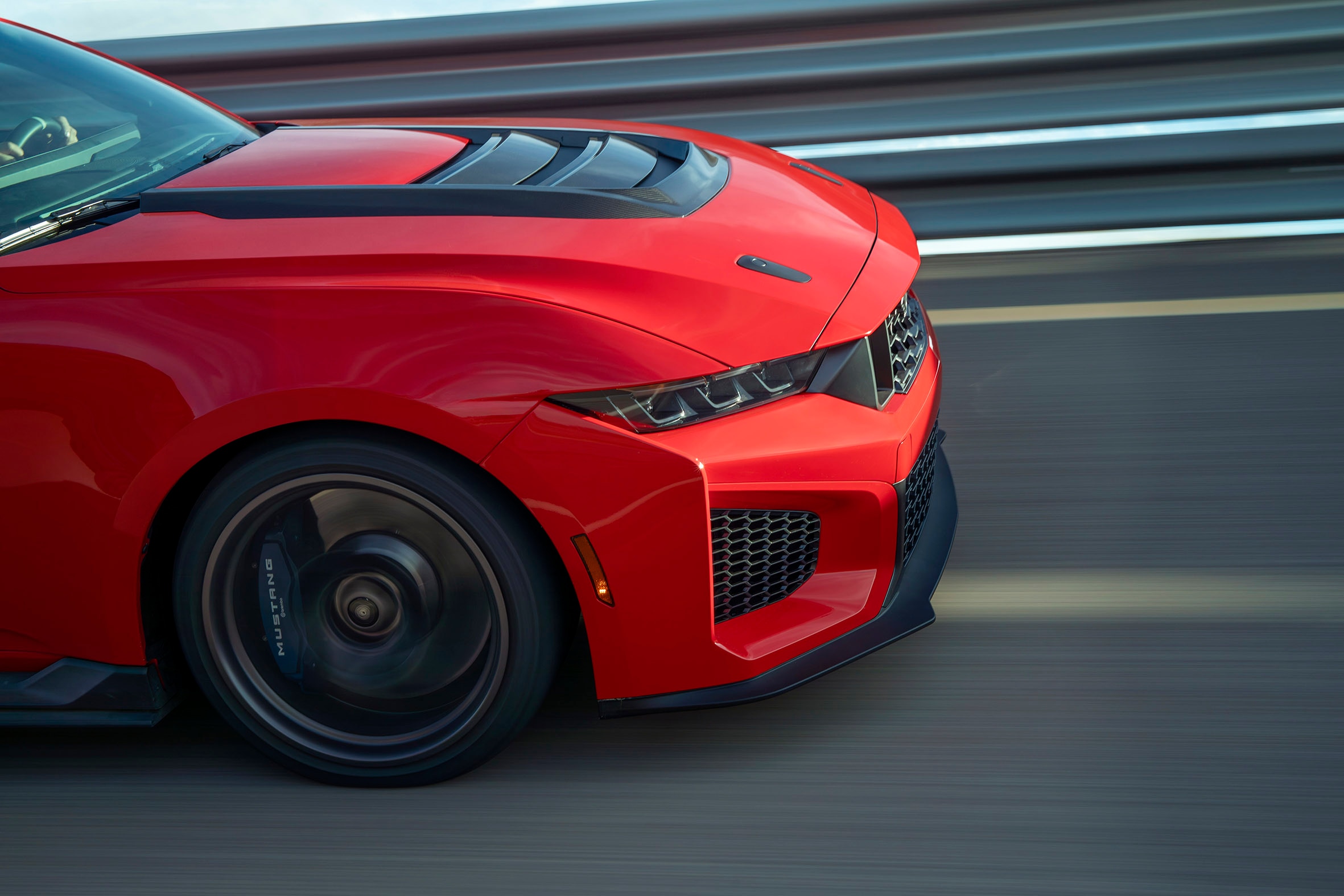 By testing alongside the Mustang® GTD supercar and Mustang GT3 race car, the Mustang Dark Horse SC carries a true racing pedigree into the hands of our customers. Prototype vehicle shown. Actual production vehicle may vary. Available summer 2026.