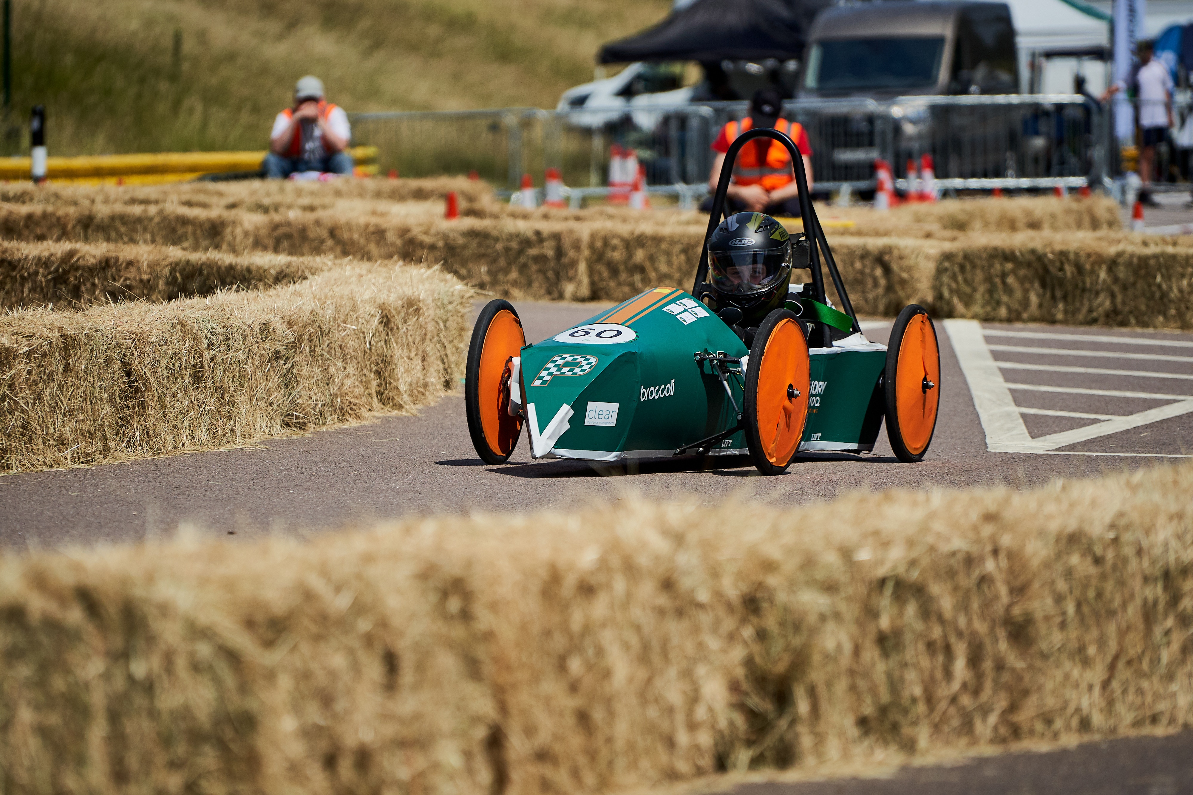Course runs through hay bales adding difficulty and crash protection. LICENSE EXPIRES: PERPETUAL - LICENSE BY: Spacesuit Media LICENSE SCOPE: A - Earned editorial, press releases, press kits. B - All non-broadcast digital and online media. C - All non-broadcast digital and online media, plus Retail and POS (showrooms, events etc). D - All print media (newspaper, magazine etc) REGION: Global COPYRIGHT AND IMAGE RIGHTS: This content is solely for editorial use and for providing individual users with information. Any storage in databases, or any distribution to third parties within the scope of commercial use, or for commercial use is permitted with written consent from Ford of Europe only. IMAGE CREDIT: James Lynch / Spacesuit Media