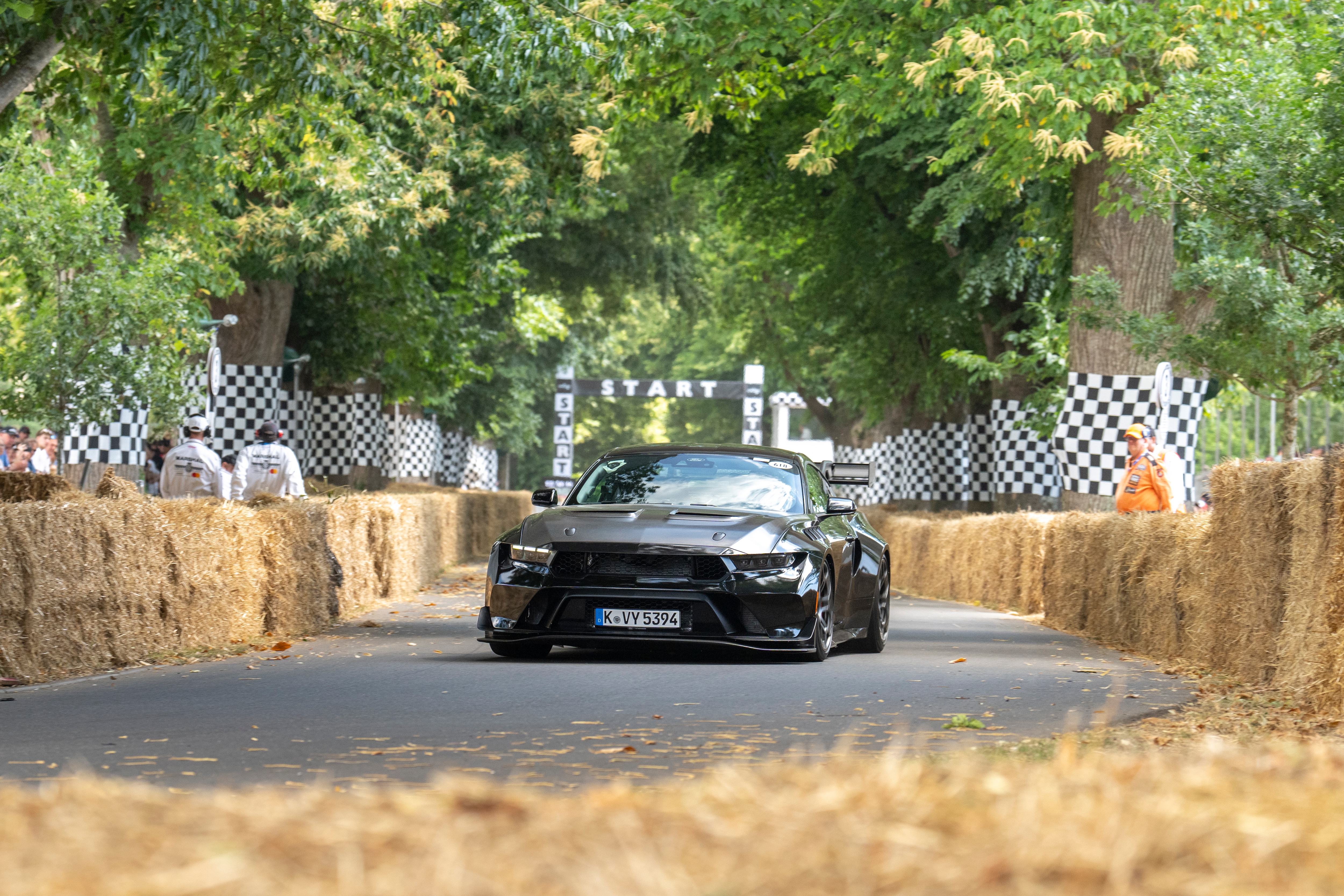 Mustang GTD at the 2025 Goodwood Festival of Speed. License valid for earned editorial, press releases, press kits. All non-broadcast digital and online media Region: Global. This content is solely for editorial use and for providing individual users with information. Any storage in databases, or any distribution to third parties within the scope of commercial use, or for commercial use is permitted with written consent from Ford in Europe GmbH only.