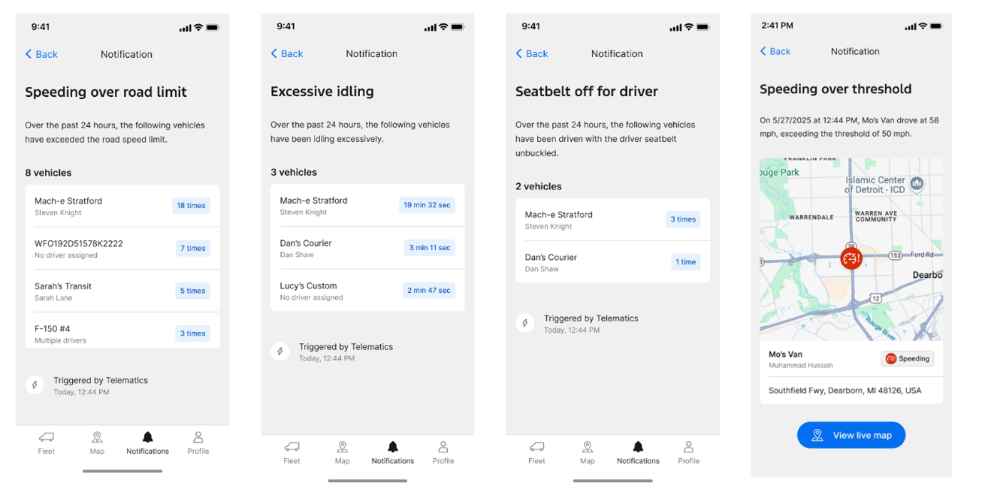 Updates to the Ford Pro Telematics Drive App make it even easier for fleet managers to operate their vehicles productively and efficiently.