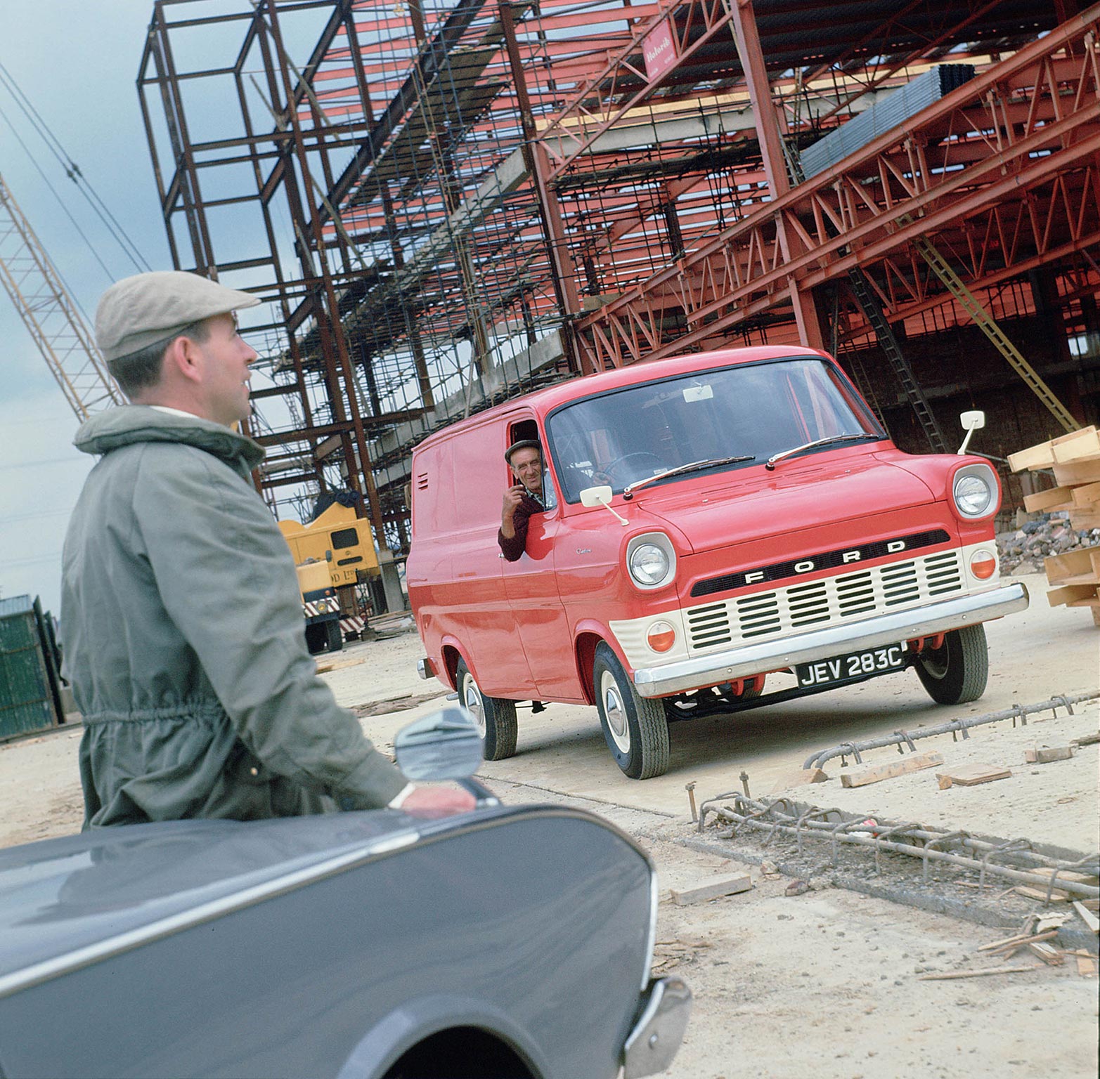 1965 Ford Transit. License valid for earned editorial, press releases, press kits. All non-broadcast digital and online media Region: Europe. This content is solely for editorial use and for providing individual users with information. Any storage in databases, or any distribution to third parties within the scope of commercial use, or for commercial use is permitted with written consent from Ford in Europe GmbH only