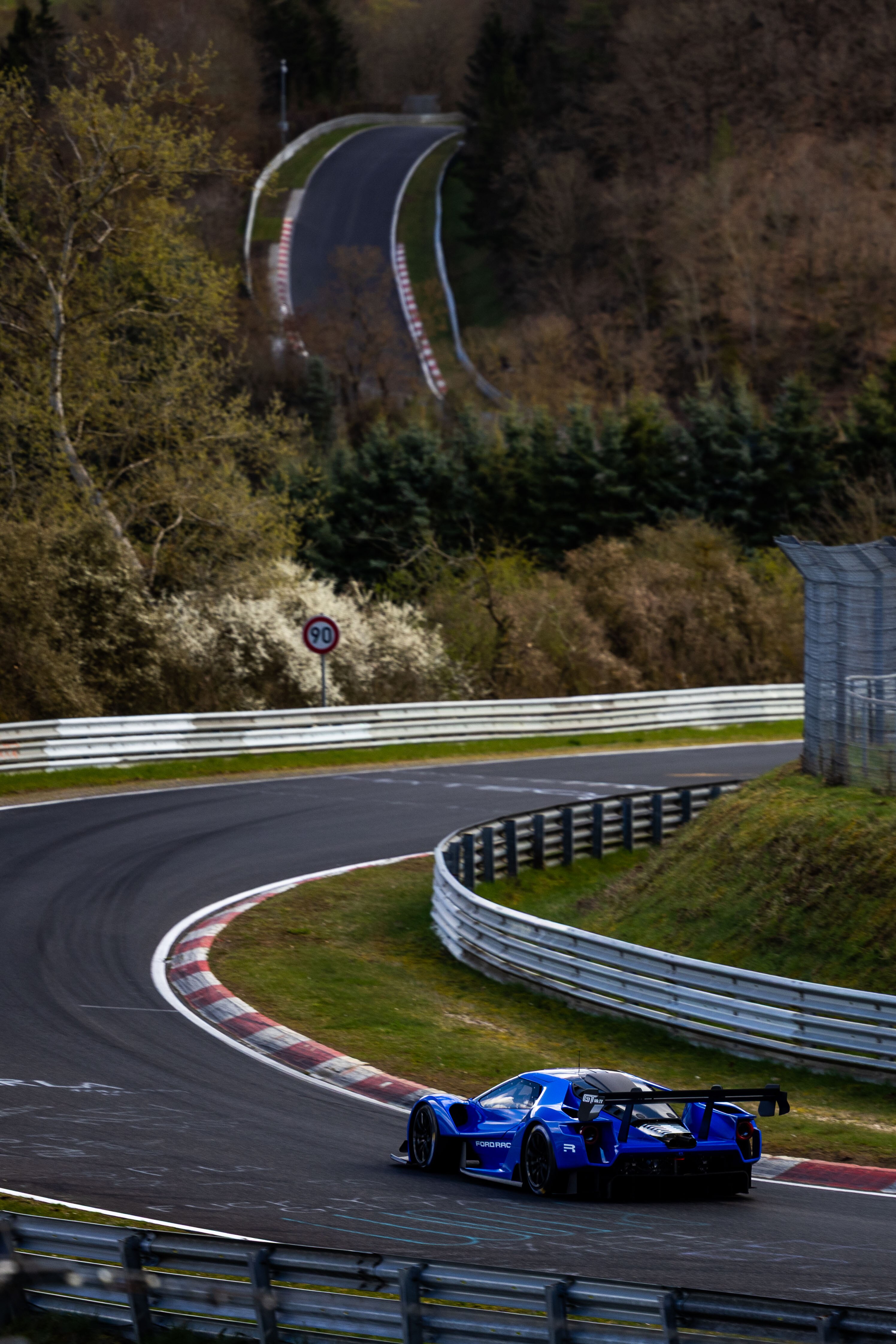 The Ford GT Mk IV driven by Frédéric Vervisch lapped the Nürburgring Nordschleife in 6:15.977 — setting a new record as the fastest American OEM. License valid for earned editorial, press releases, press kits. All non-broadcast digital and online media Region: Global. This content is solely for editorial use and for providing individual users with information. Any storage in databases, or any distribution to third parties within the scope of commercial use, or for commercial use is permitted with written consent from Ford in Europe GmbH only.