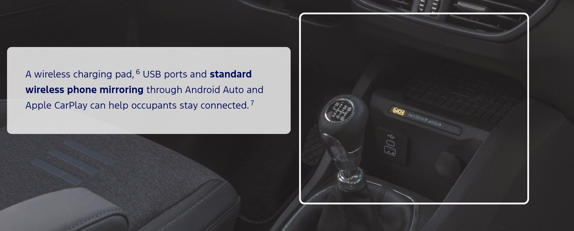 Wireless charging and phone mirroring. . License valid for earned editorial, press releases and press kits in Europe only. This content is solely for editorial use and for providing individual users with information. Any storage in databases, or any distribution to third parties within the scope of commercial use, or for commercial use is permitted with written consent from Ford in Europe GmbH only.