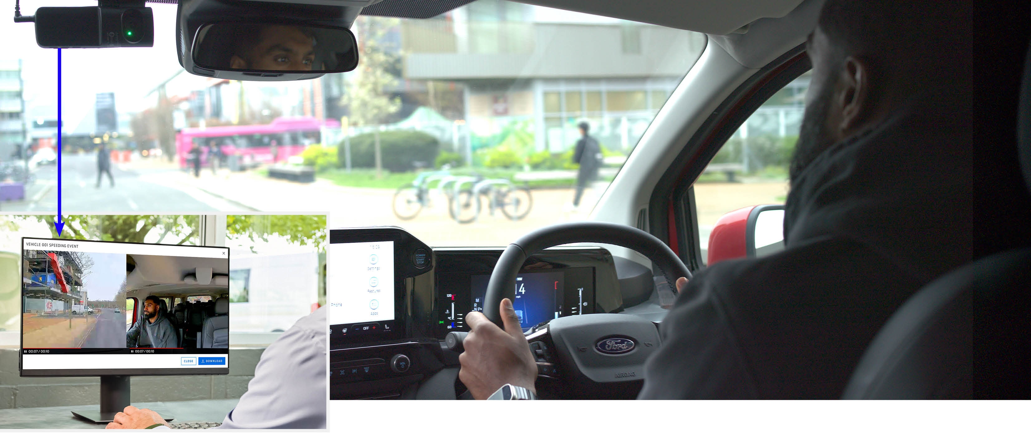 Ford Pro's new Telematics with Dashcam offering is designed to secure peace of mind for drivers and fleet operators.