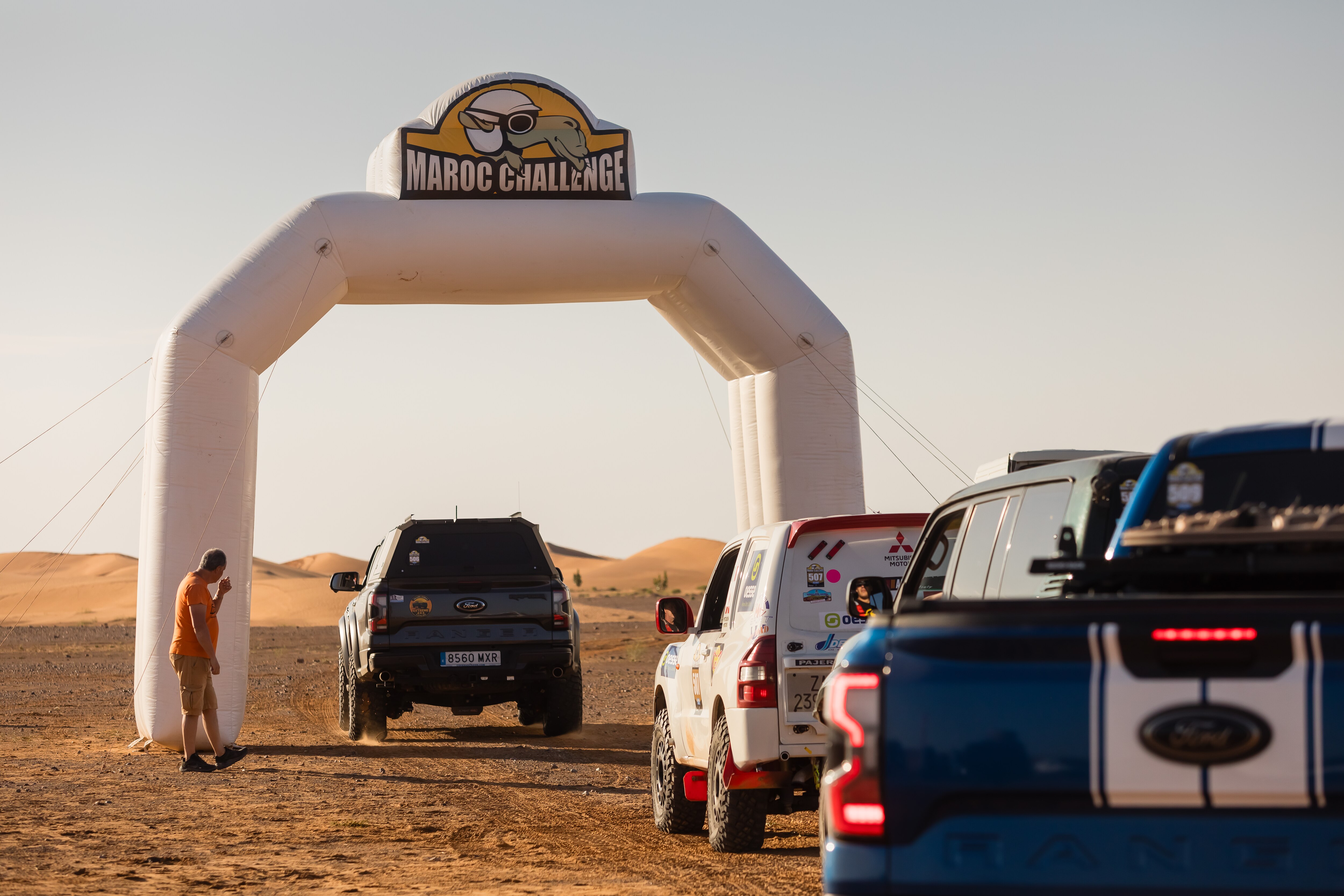 Ranger Raptors in line to begin a rally stage