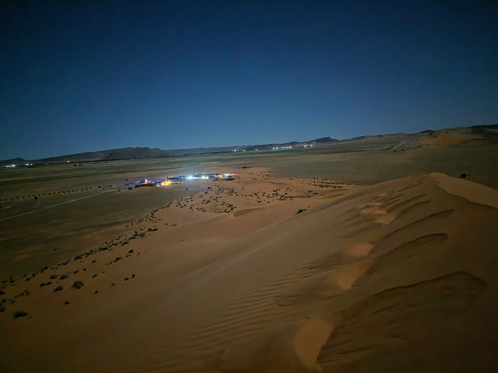 Nights spent in desert camps like this with other teams were an unforgettable part of the experience.