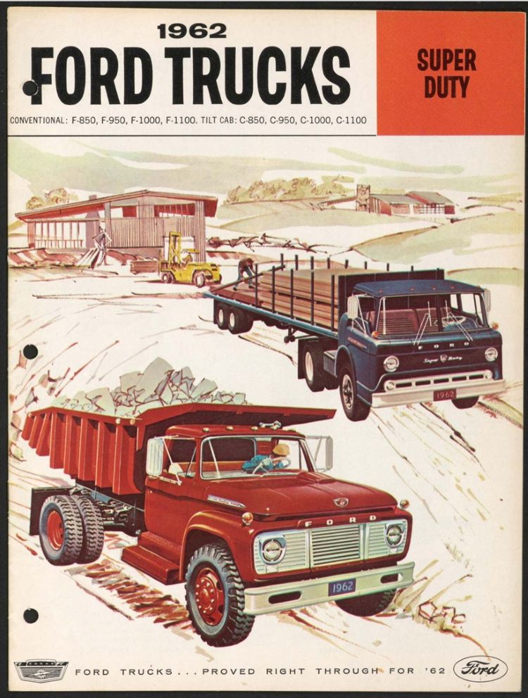 Promotional material for 1962 Ford Super Duty range