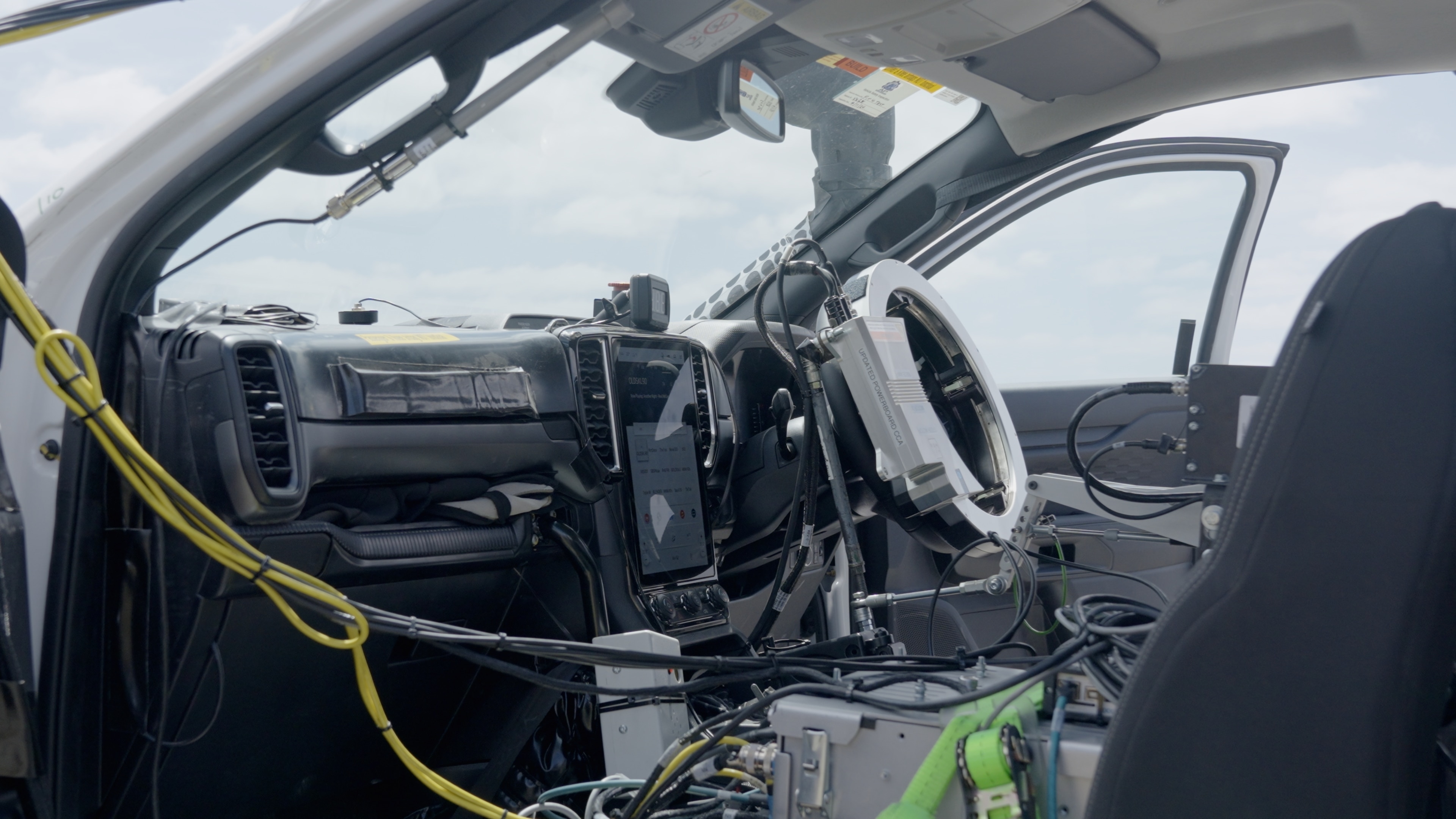 Robot test driver equipment in Ranger Super Duty prototype