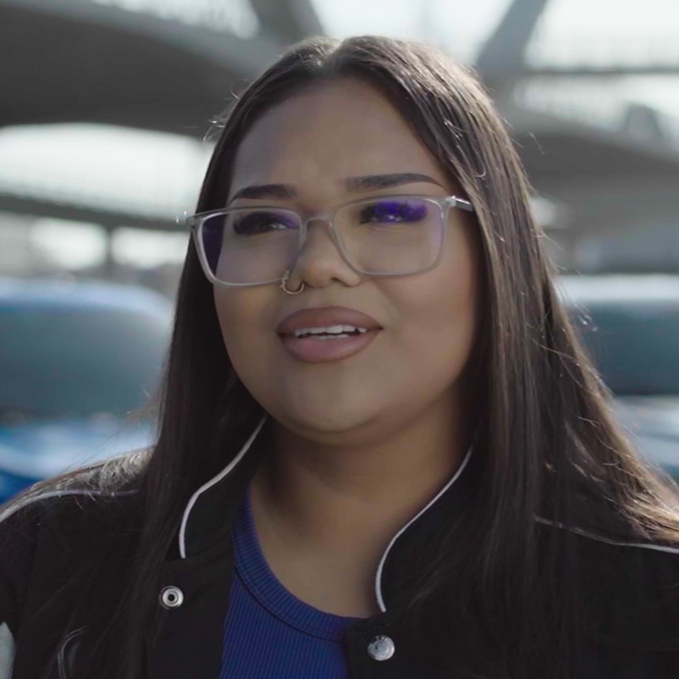 Jackelyn Diaz Leal of the Bullz truck club in California. 