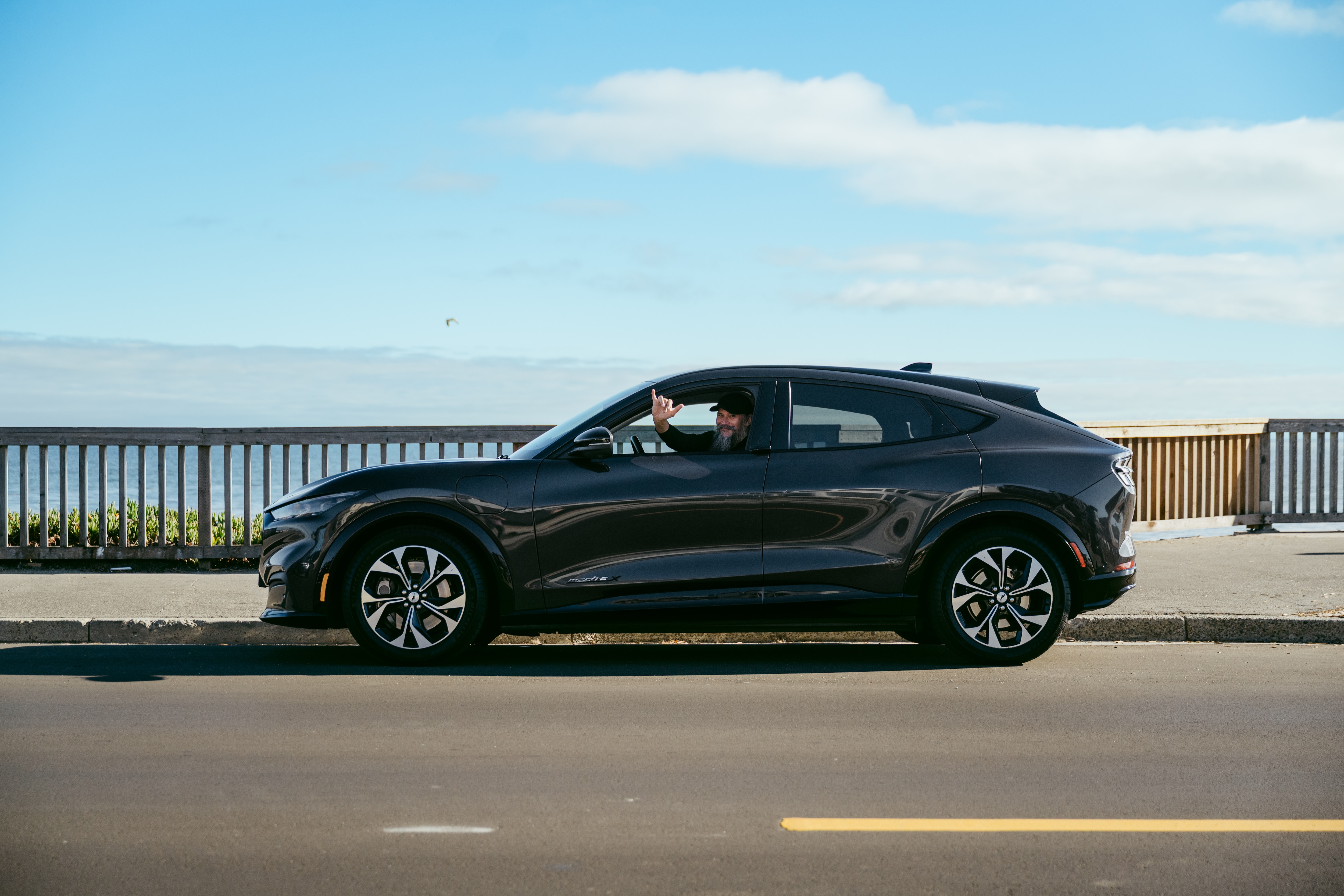David Blenkle and his 2022 Mustang Mach-E Premium have covered more than 250,000 for David's small private car service in Santa Cruz, California.