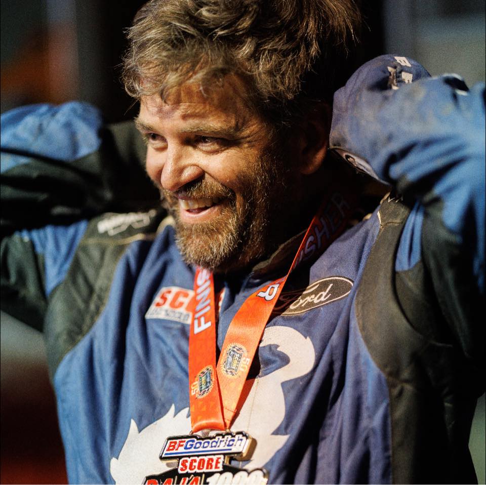 Brad Lovell candid photo after winning a race.