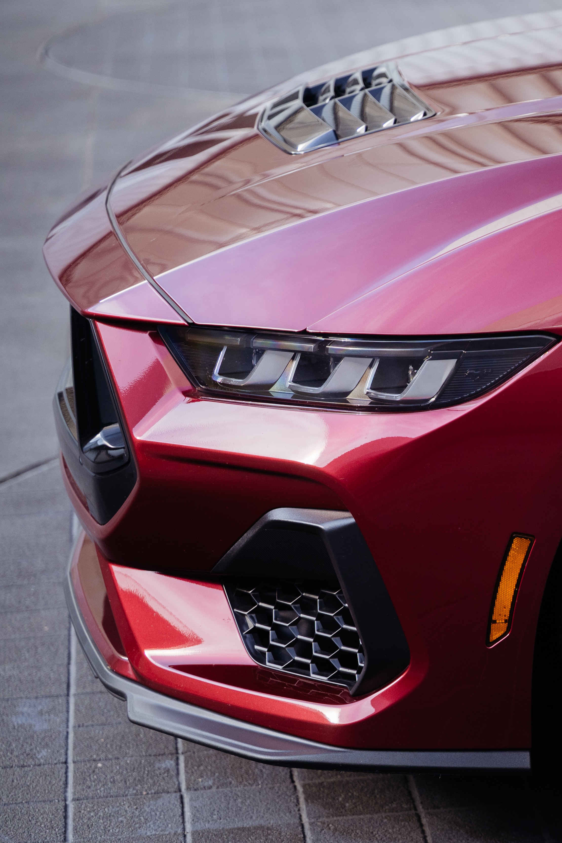 Molten Magenta, one of Mustang's newest colors, is expressive and bold yet still anchored in performance.