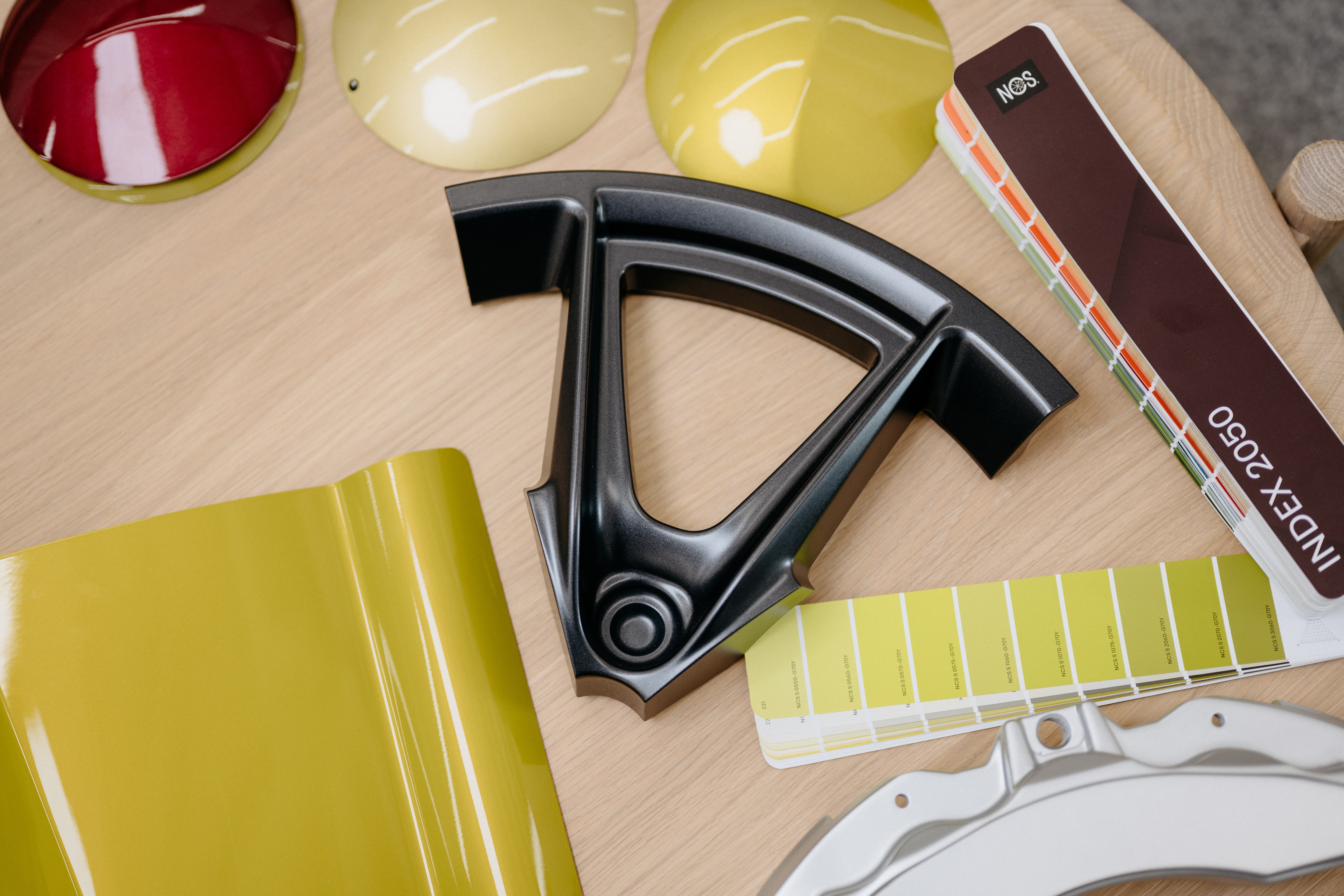 Intense Lime Yellow, one of the newest Mustang colors, in development