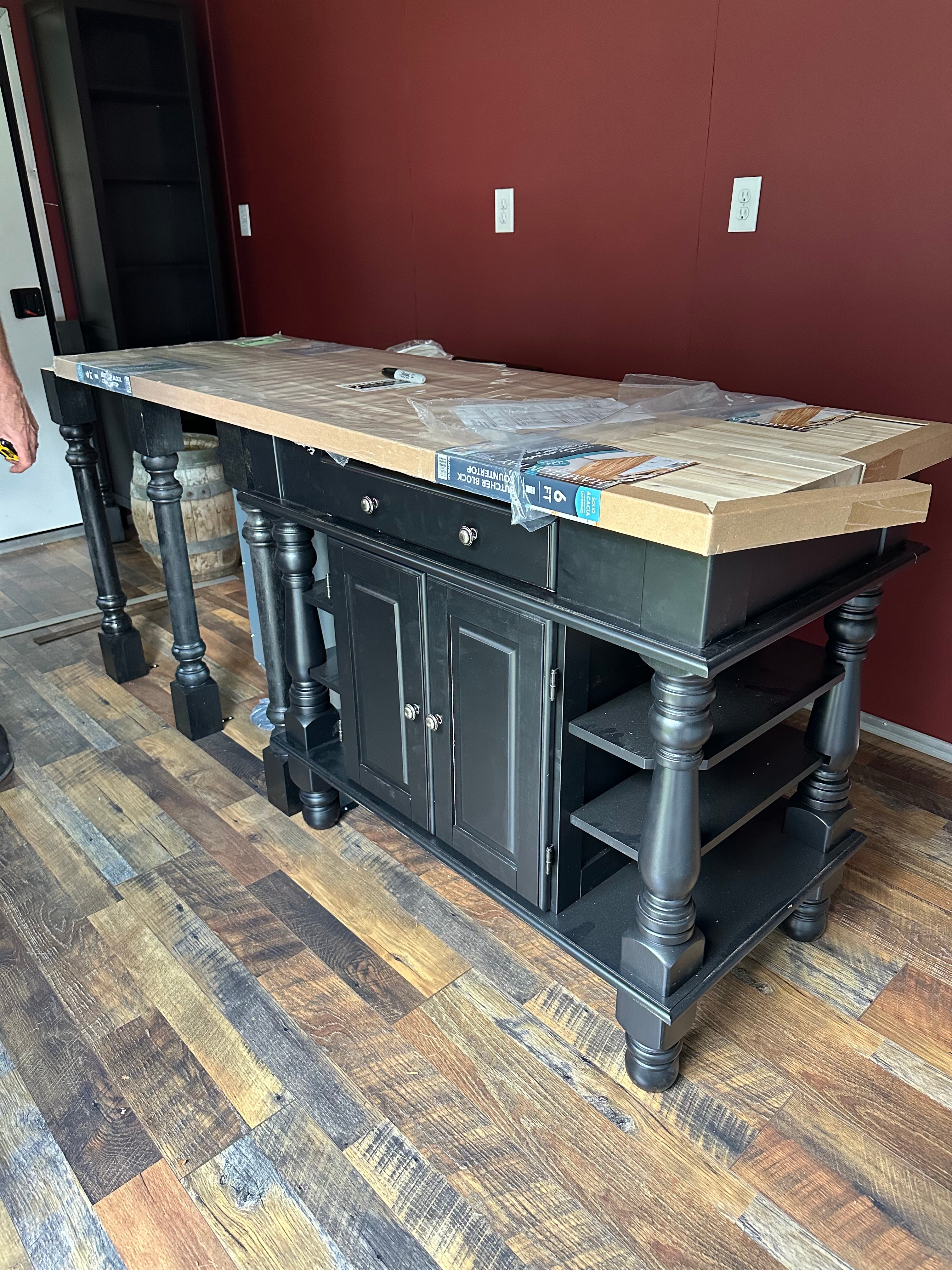 My dad helped me remodel my mobile café and indie bookstore.