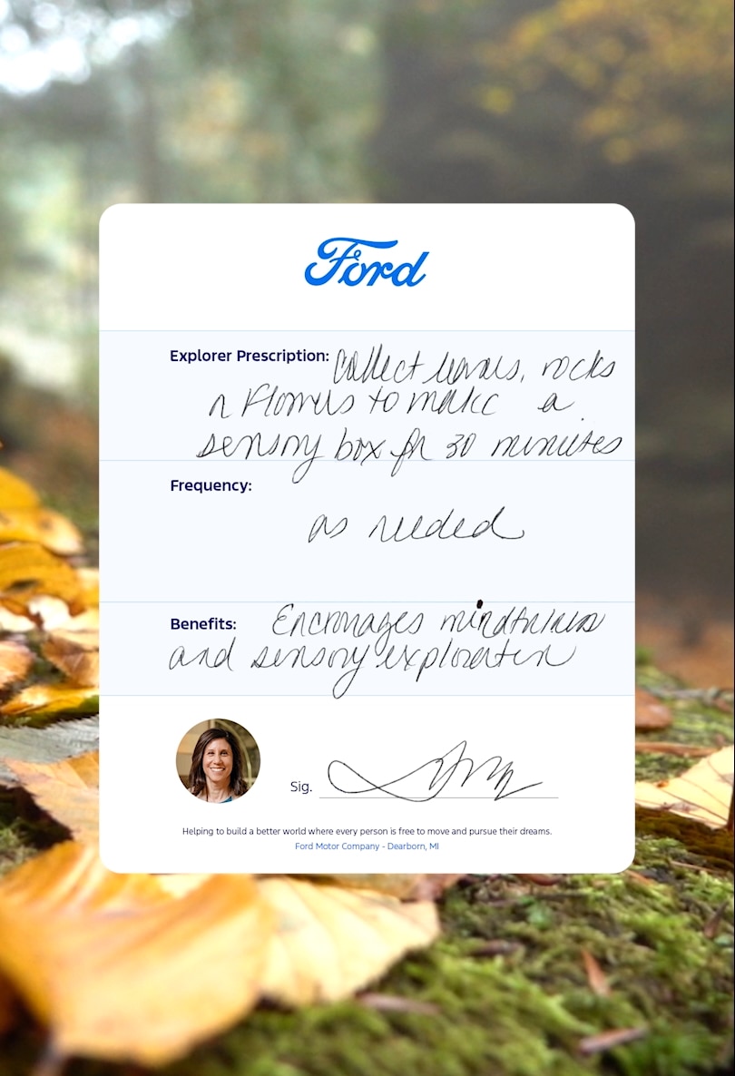 Collect leaves, rocks, or flowers to make a sensory box for 30 minutes, as needed, to encourage mindfulness and sensory exploration.