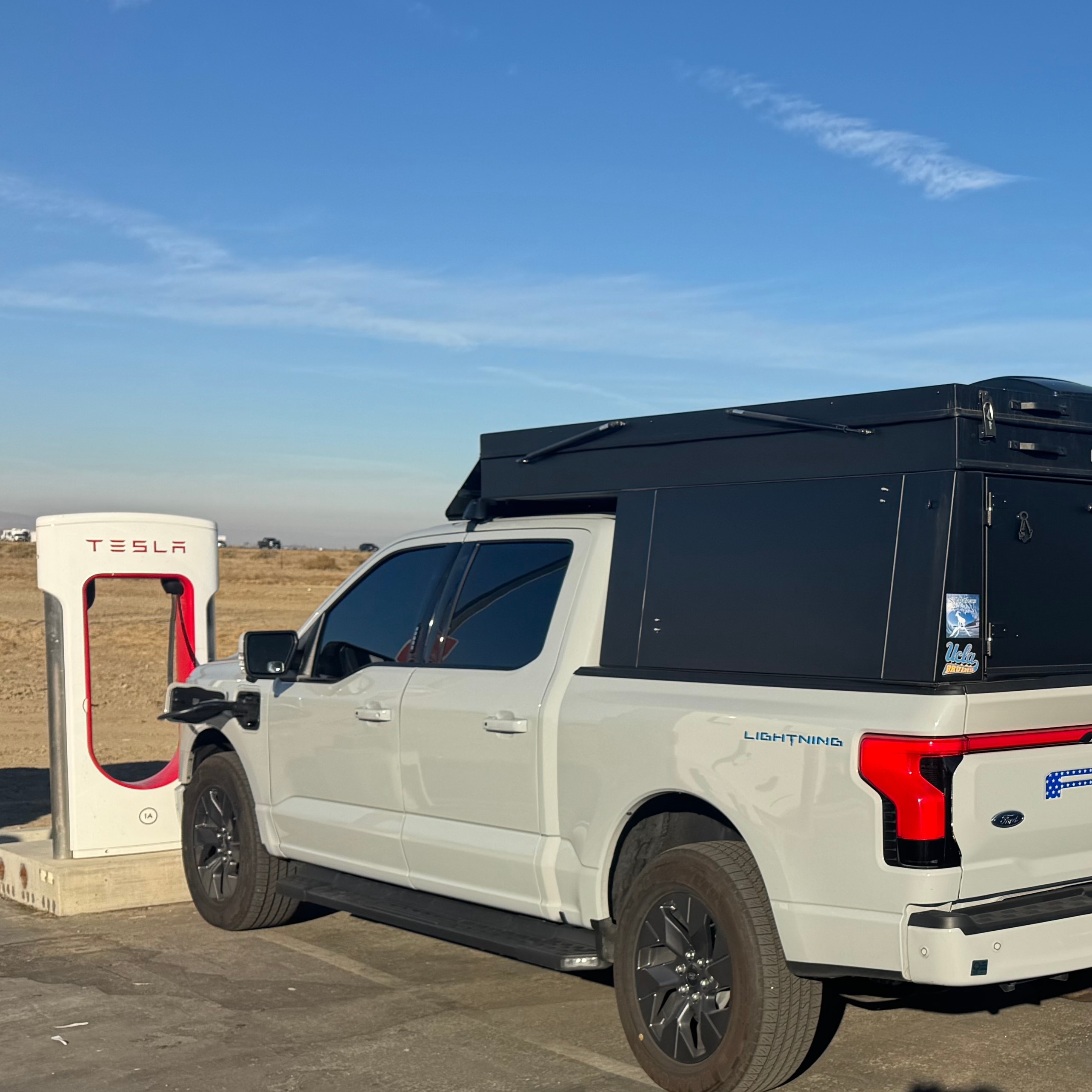 Ali R. utilizes readily available charging to multitask, catching up on work or getting some exercise.