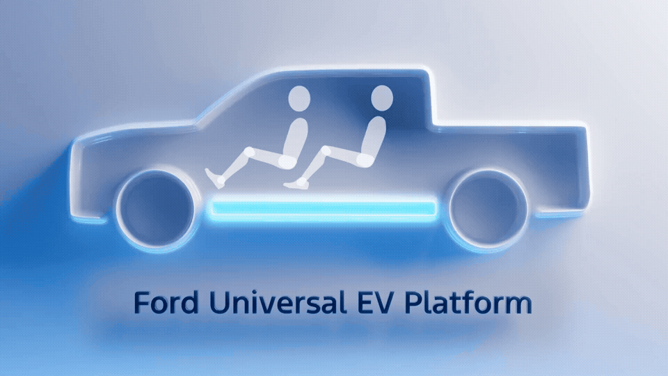 The Ford Universal EV Platform enables a family of affordable vehicles to be produced at scale for customers – electric, fun to drive and digitally advanced with over-the-air updates that will keep improving the vehicle.