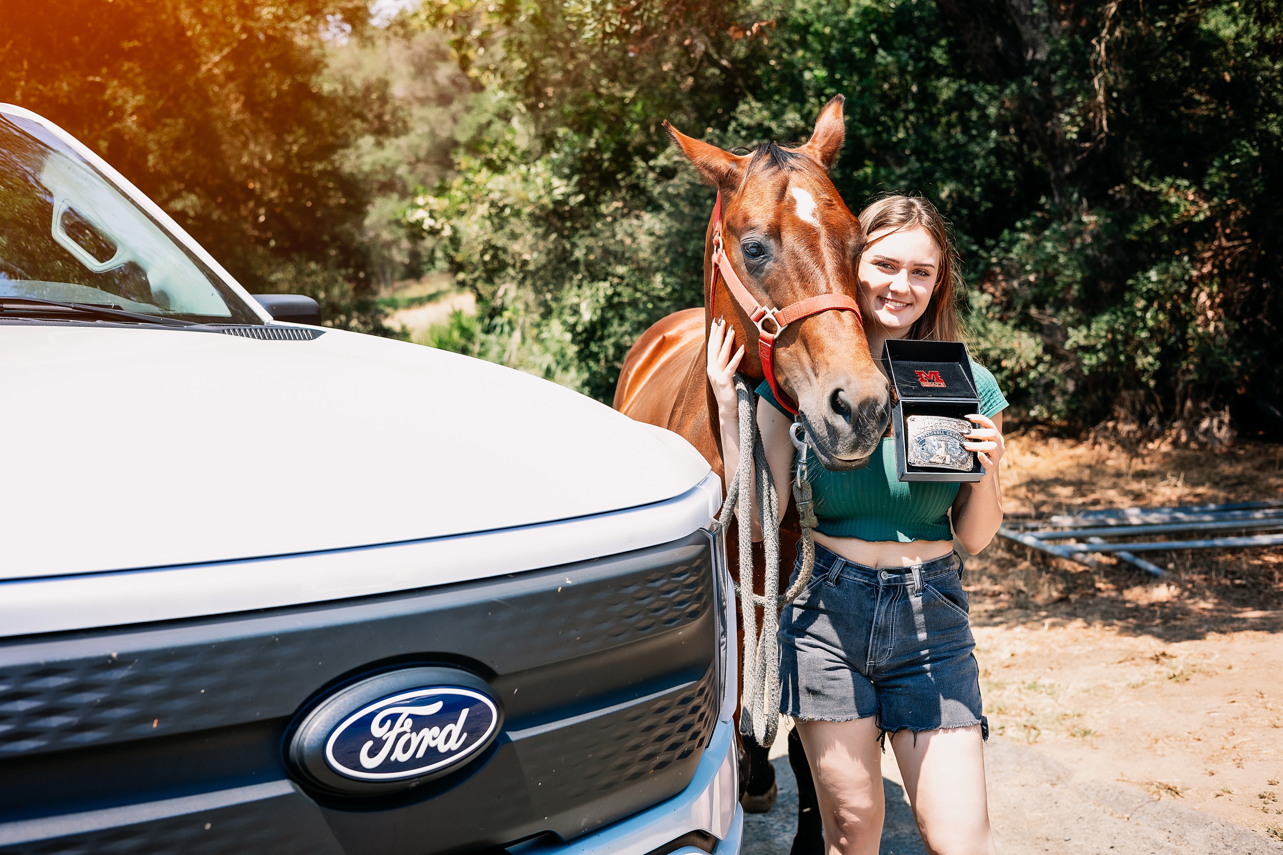 From hauling horses to hosting judges, the F-150 Lightning played a key role in the annual Mudslingers summer fundraiser held in Southern California.
