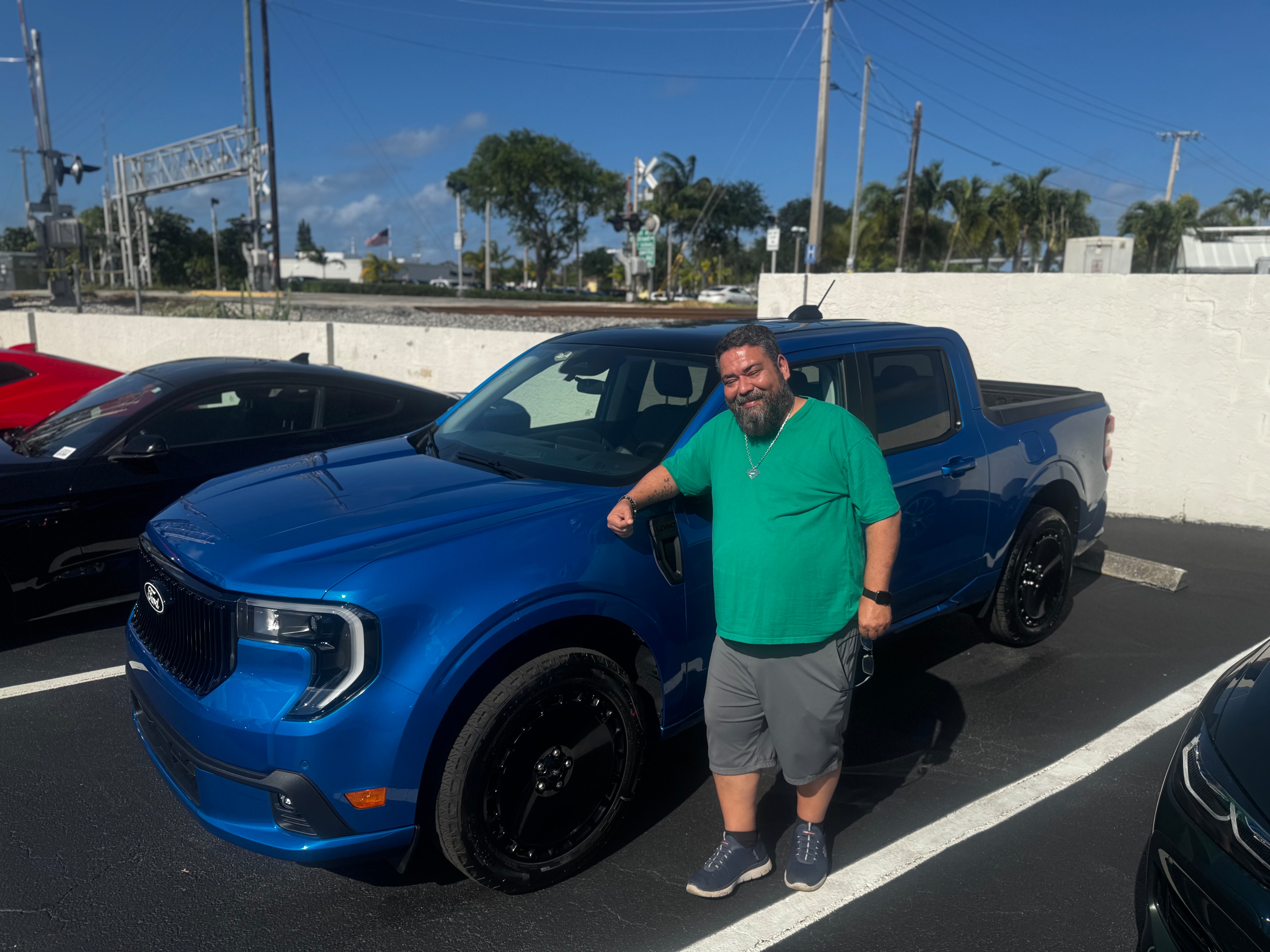 Vettorazzi of Lake Worth, Florida, drives a velocity blue Maverick Lobo daily. 