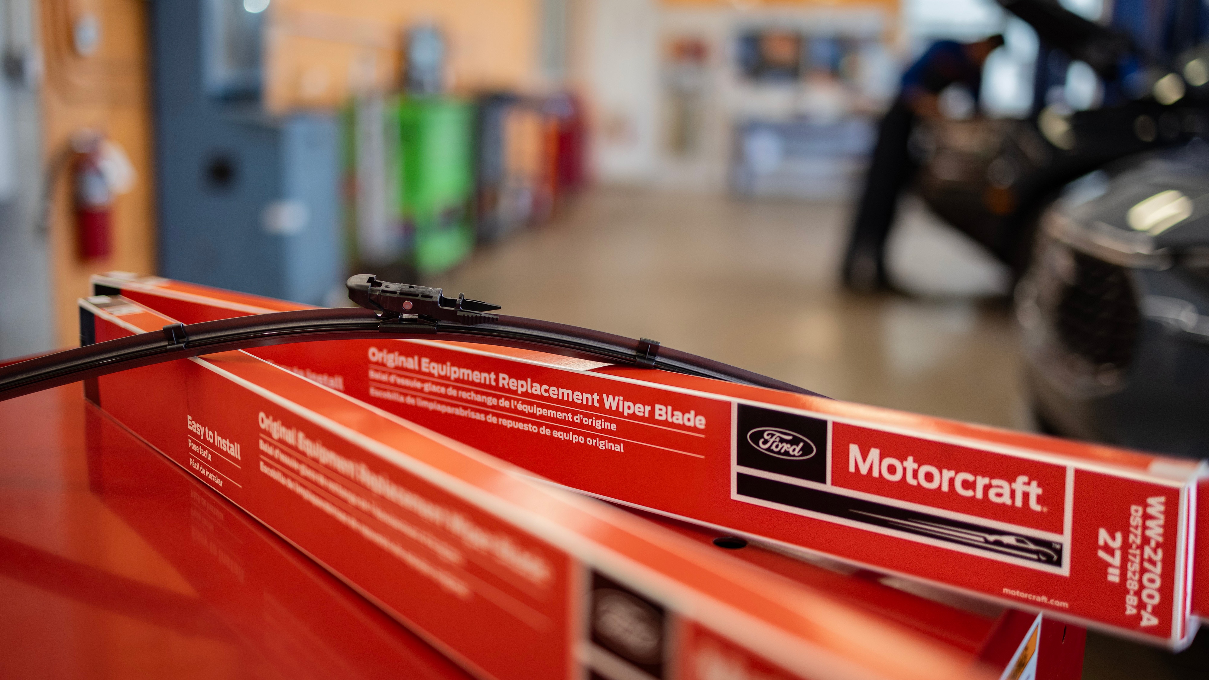 Motorcraft windshield wipers.