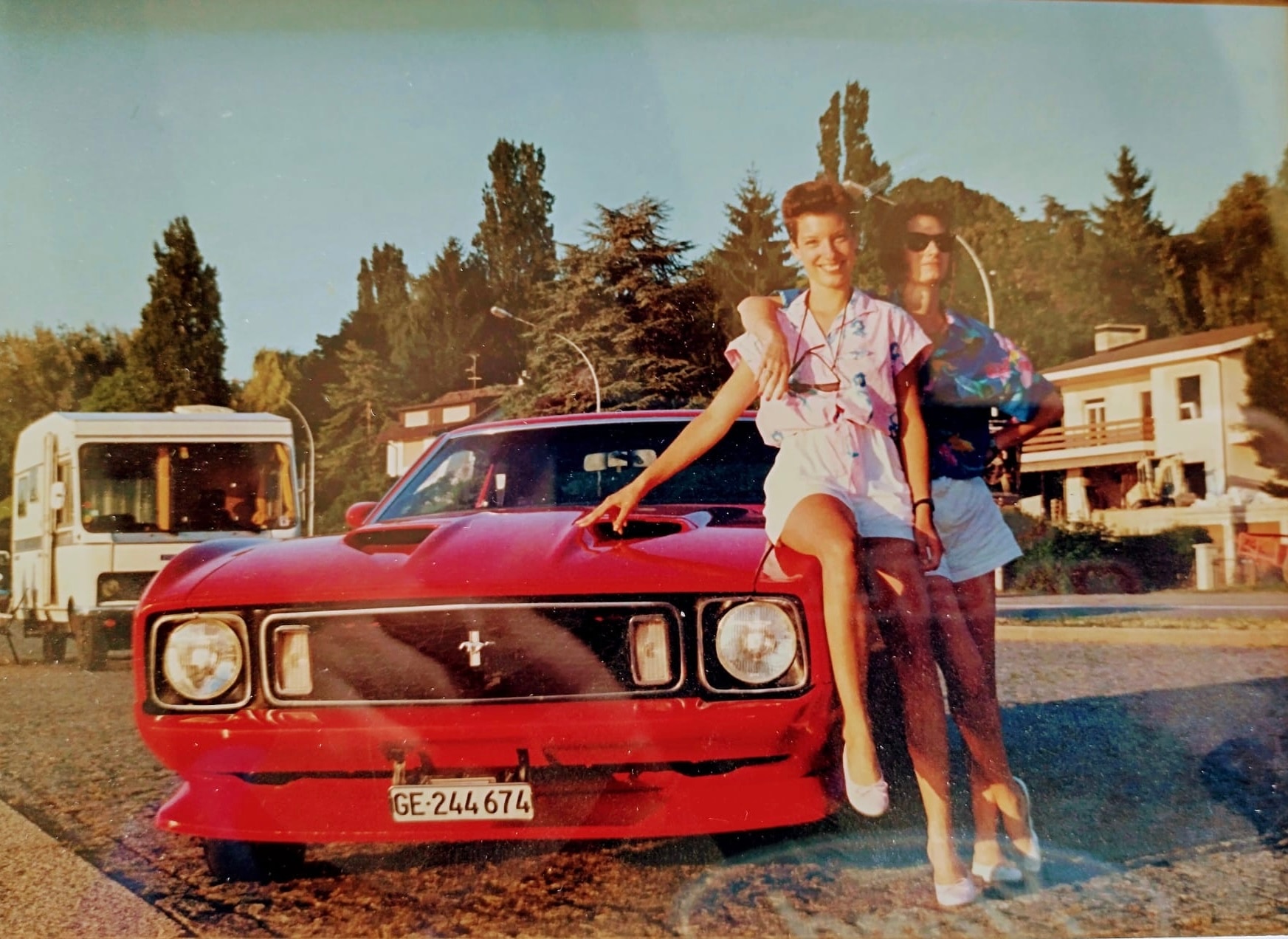 Mary Hohn's first Mustang wasn’t typical for a Swiss driver: a red 1973 Mustang Mach 1 with a 351 cubic-inch Cleveland engine. Hohn has had the Mach 1 since 1985, marking 40 years of ownership.