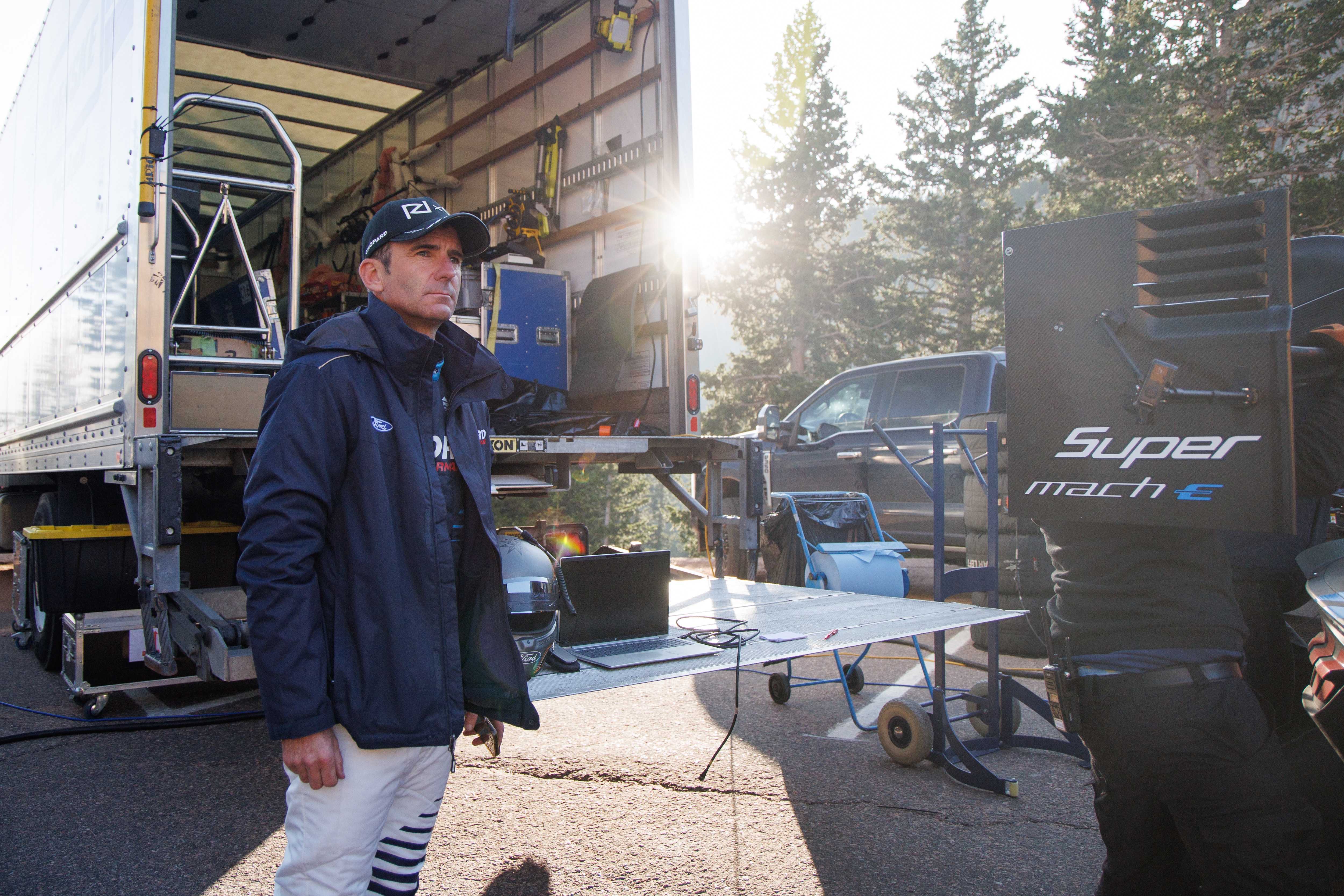 Romain Dumas on race day.